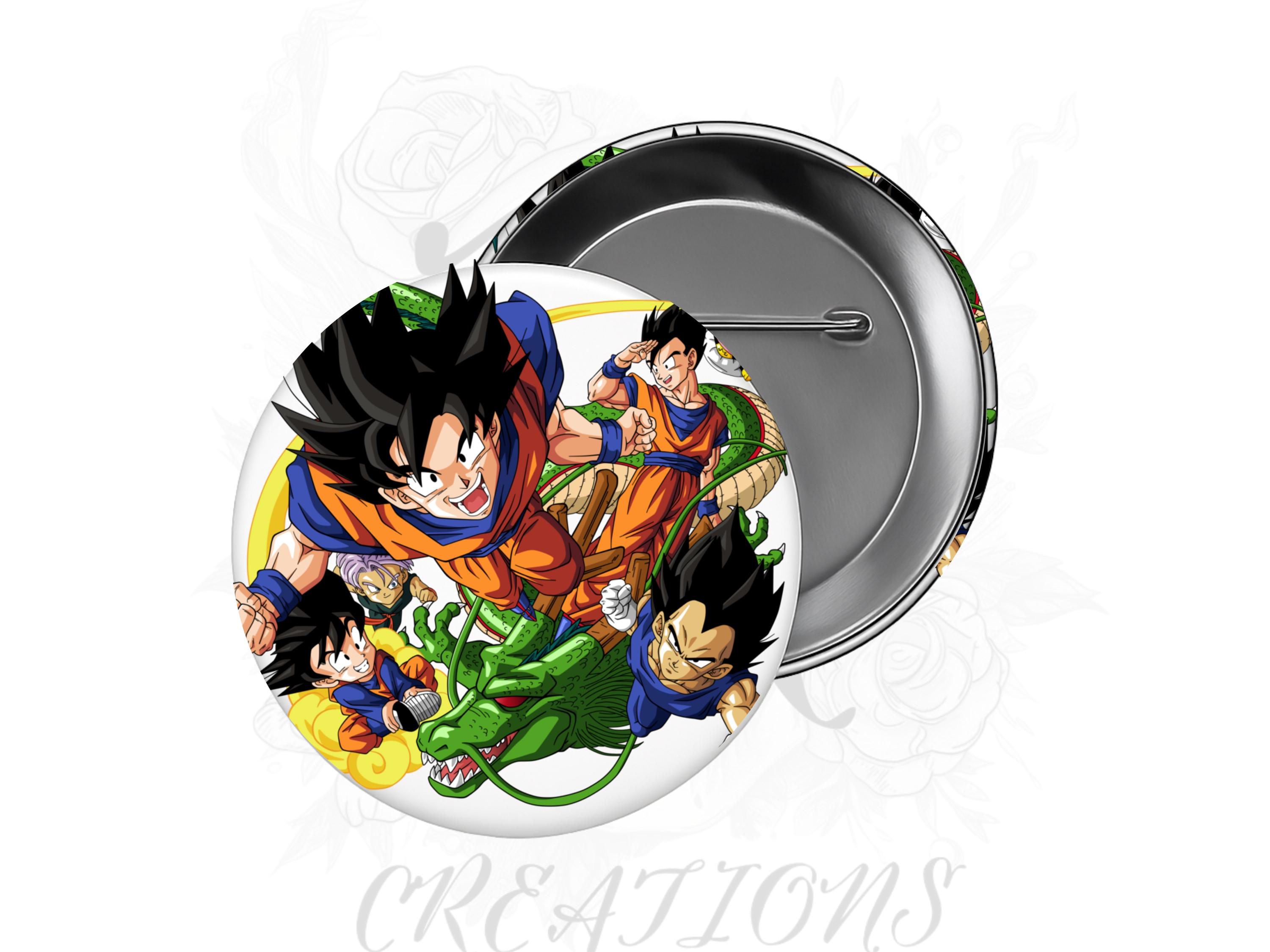 Dragon Ball Z Buttons - Etsy