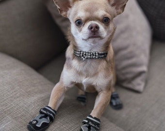 Hipster Pup Dog Boots, Paw Protection With BONUS Matching