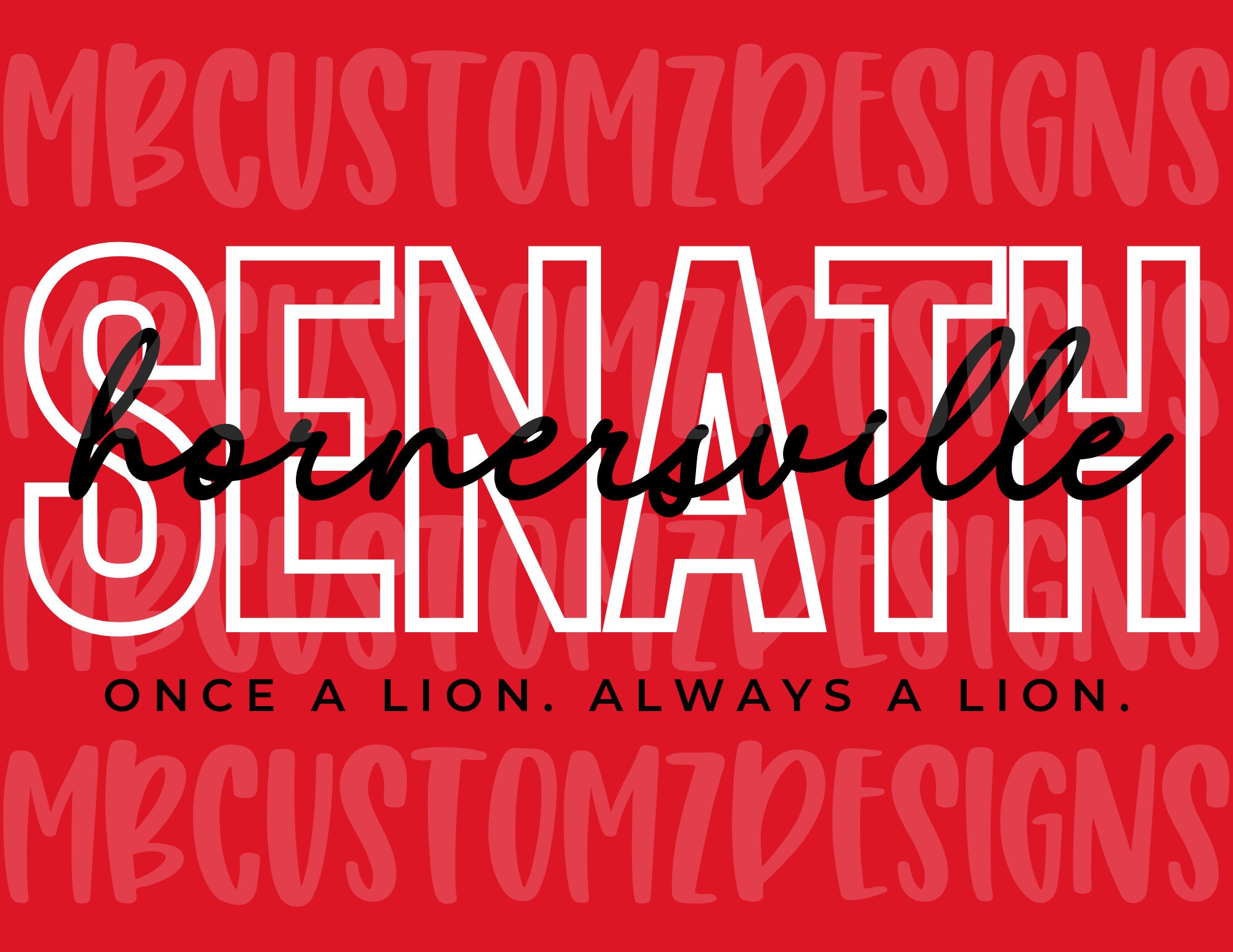 Senath Hornersville Lions PNG Digital Download Etsy