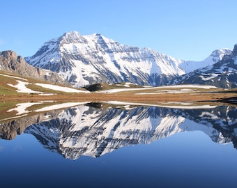 Affiche photo paysage des Alpes, Lac de la Haute Maurienne Vanoise, France