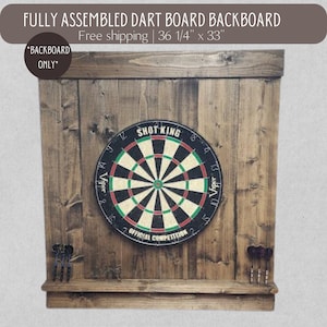 Personalized Dartboard Backboard, Made From Solid Pine Wood, Wall  Protector, Gift for Him 