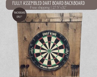 Handmade Rustic Dart Board Backboard | Free Shipping | Norwegian Pine | Game Room Decor | Standard Dartboard Size | Rustic woodworking