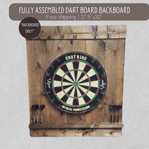 Handmade Rustic Dart Board Backboard | Free Shipping | Norwegian Pine | Game Room Decor | Standard Dartboard Size | Rustic woodworking