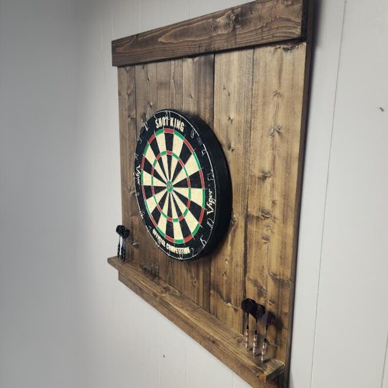 Handmade Rustic Dart Board Backboard Free Shipping Norwegian Pine Game