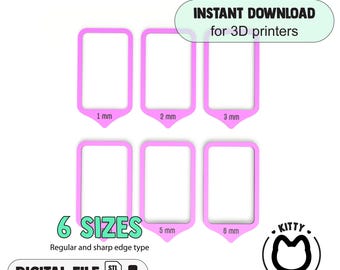 Polymer Clay Depth Guide | Depth Guide Frame | Polymer Clay Tools | Polymer Clay | Clay Thickness Guides | Polymer Clay Rolling Guides