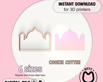 Mosque Cookie Cutter STL | Ramadan Cookie Cutter STL File | Islam Stl | Arabian Cookie Cutter File | Arabian 3D Cutters |Cookie Cutter Stl