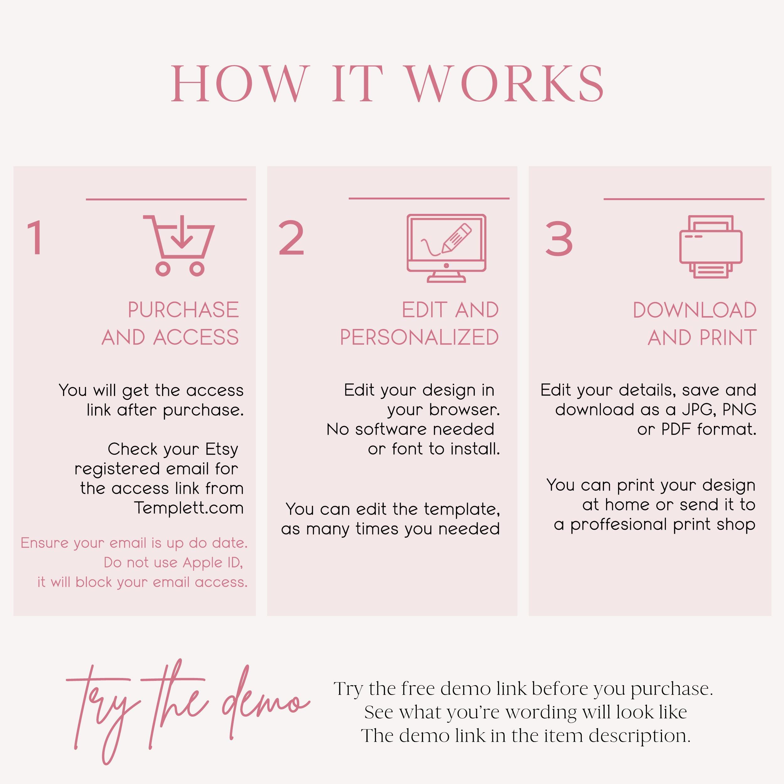 Pink Bow Bridal Shower Welcome Sign Template She's Tying the Knot ...
