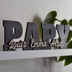 Personalized wooden GRANDPA gift