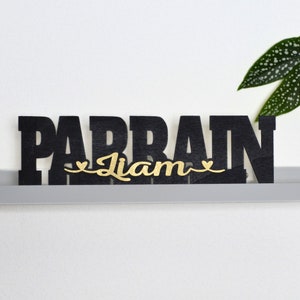 Regalo de padrino personalizable, regalo de anuncio de padrino