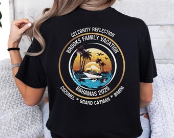 Custom Cruise Shirt, Group Cruise T-Shirt, Custom Front & Back, Family Cruise Shirts, Family Matching Cruise Shirt, Friends Group T shirt