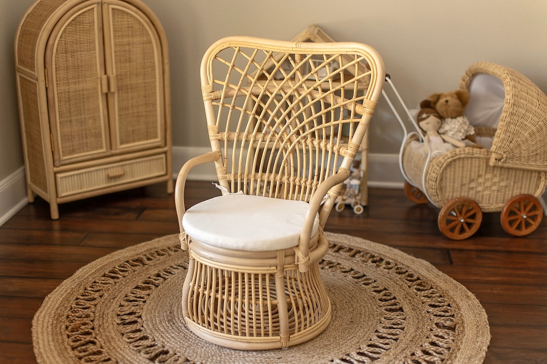 Rattan Royale Children's Chair - Children's Chair & Photography Prop - Etsy