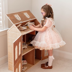 Mollyanna Dollhouse - Children's Doll house - Children's Handmade Toy