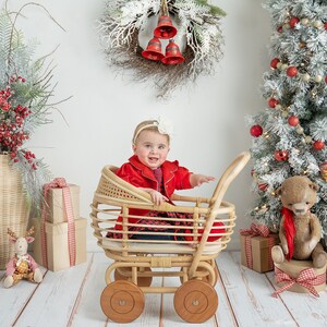 Harper Doll Pram Children's Toy & Photo Prop image 5