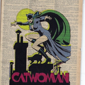 Catwoman Dictionary Art Print