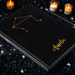 Gepersonaliseerde dierenriem dagboek, astrologisch dagboek, sterrenbeeld cadeau, astrologiecadeaus, verjaardag dierenriemcadeaus verjaardagshoroscoop verjaardagscadeau aangepast