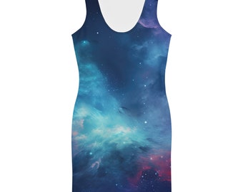 Nebula Galaxy Dress: Celestial Universe Party Outfit