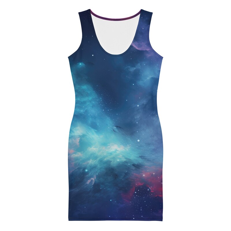 Green Nebula Galaxy Bodycon Dress