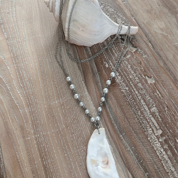 Oyster Necklace Etsy