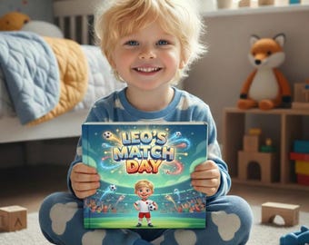 Personalized Kids Football Book | Custom Team, Photo, Name Adventure Story | Multi Language | Any Age