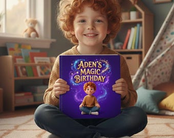 Libro de cumpleaños personalizado para niños / Cuentos para dormir con nombre y foto personalizados / Regalo de cumpleaños para niños de cualquier edad / Libro de cuentos de recuerdo