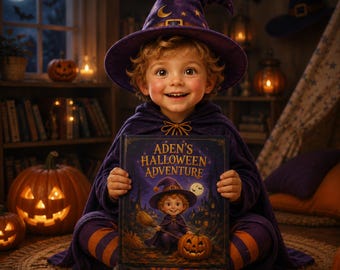 Personalized Halloween Storybook for Kids | Multi Language | Cute Pumpkin Keepsake Gift for Boys  Girls | Trick or Treat
