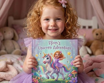 Personalised Unicorn Adventure Storybook | Custom Name & Photo Adventure Book | Multi Language | Birthday Gift