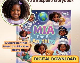 Personalized You Can Be Anything Storybook | Custom Photo, Name | Multi Language (Digital Download)