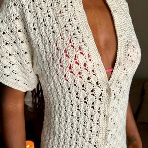 Crochet Shirt Pattern - Trista Button Up: Unisex Summer Top (PDF Pattern) image 8
