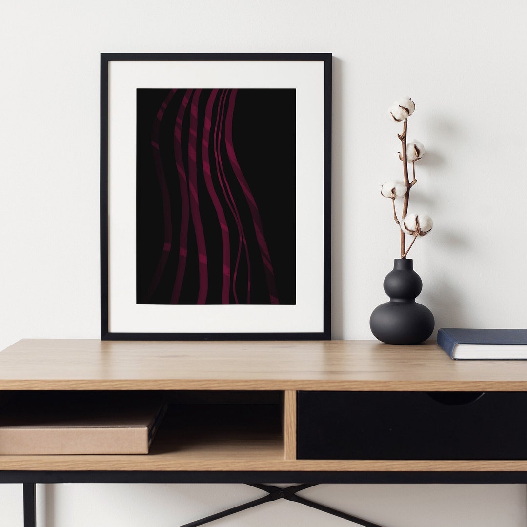 Printable Art elvira Flowing Lines. Wall Decor - Etsy