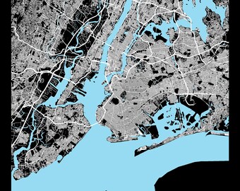Custom Digital Download Map Prints, - Digital File City Print, City Map, Map Prints, Map Print Poster.