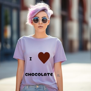 Schokoladen-Liebhaber-Shirt, Schokoladen-Shirt, Schokoladen-Geschenk, lustiges Schokoladen-Shirt, Schokoladen-Liebhaber-Geschenk, süßes Schokoladen-Shirt, Liebes-Schokolade