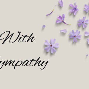 Carte de sympathie imprimable, cartes de sympathie imprimables, cartes de deuil et de perte, cartes de sympathie imprimables, cartes pensant à vous