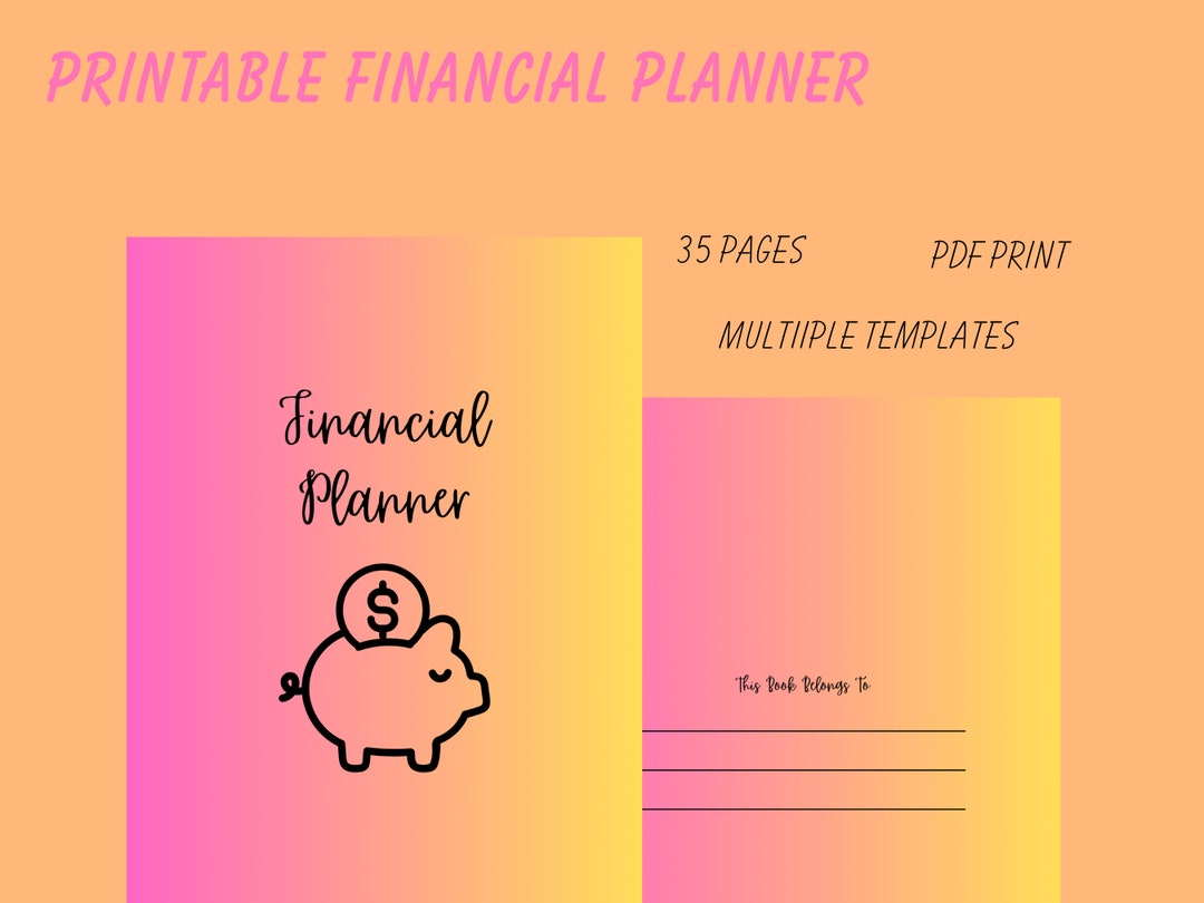 Printable Financial Planner | Digital Budget Planner | Budget Tracker ...