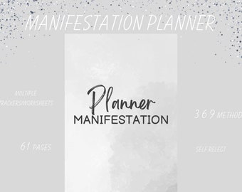 Printable Manifestation Journal: Law of Attraction Planner (Digital Download)