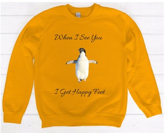 Dancing Penguin Sweatshirt: Funny Valentine's Day Crewneck