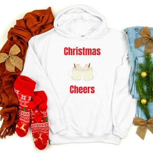 Sudadera de Navidad Eggnog / Regalo para Navidad / Suéter de Navidad feo / Camisa de Navidad divertida / Sudadera con capucha de Navidad / Eggnog Crewneck