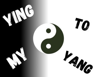 Ying Yang Love Card: Chinese Spiritual Printable (A2 A7 Envelope) (Digital Download)