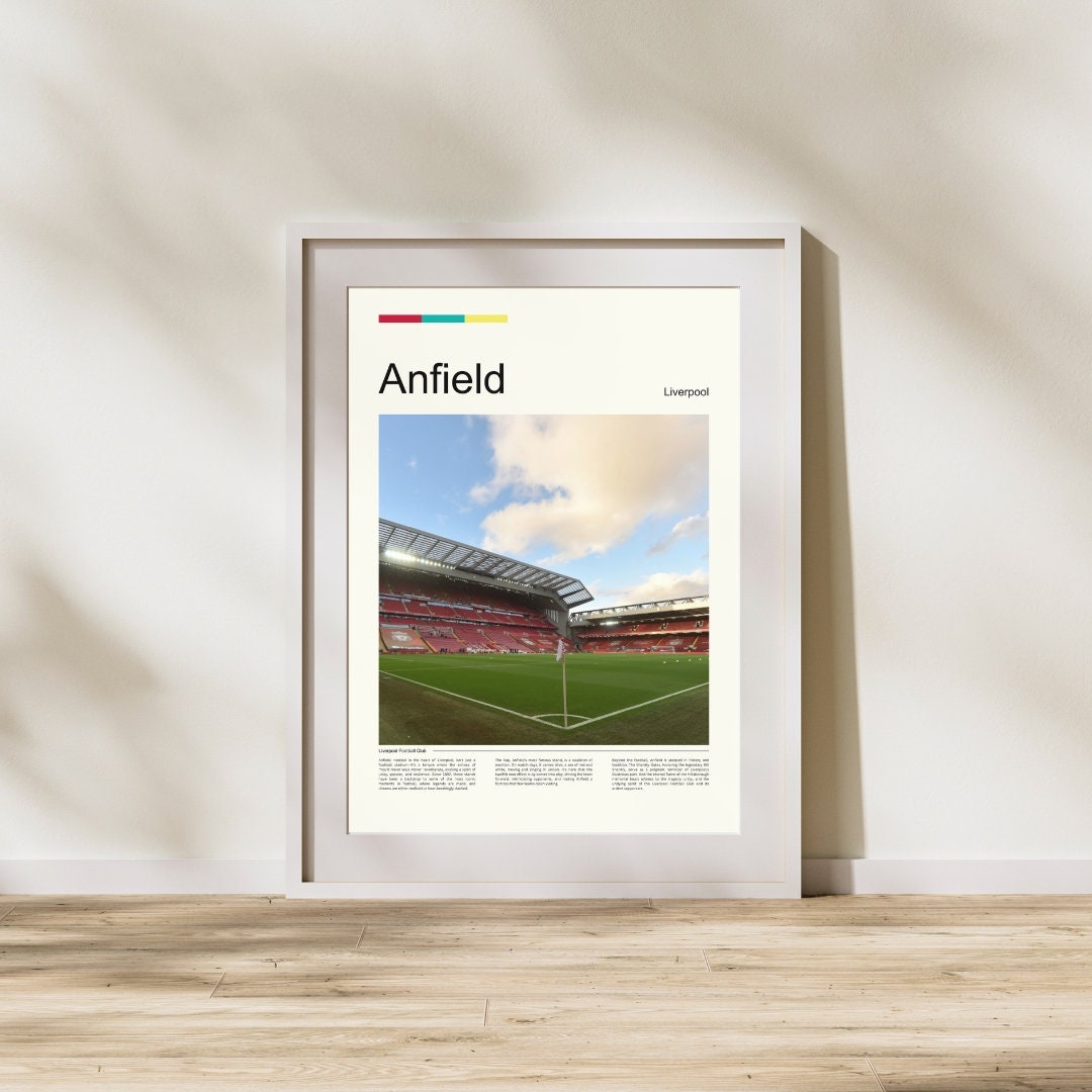 Modern Anfield, Liverpool Football Club Print - Etsy