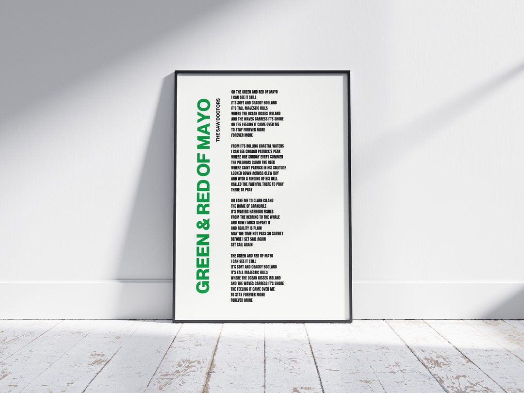 Green And Red Of Mayo Lyrics