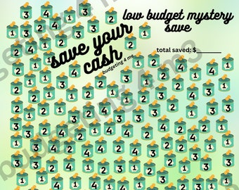 Save Your Cash Low Budget Mystery Savings Challenge