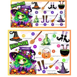 Kleine Hexe-Halloween-Spar-Challenge