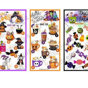 Halloween A6 3 Mini Savings Challenges