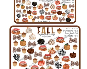 Fall Mystery Save Savings Challenges