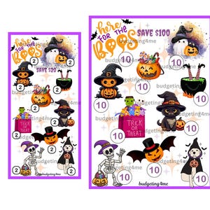 Halloween Boo Mini Savings Challenges