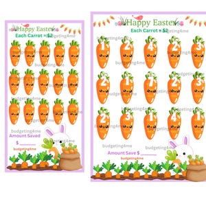 Easter 3 A6 Mini Savings Challenges