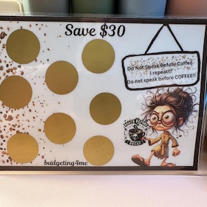 Do Not Speak To Me Before Coffee Scratch Off Savings Challenge