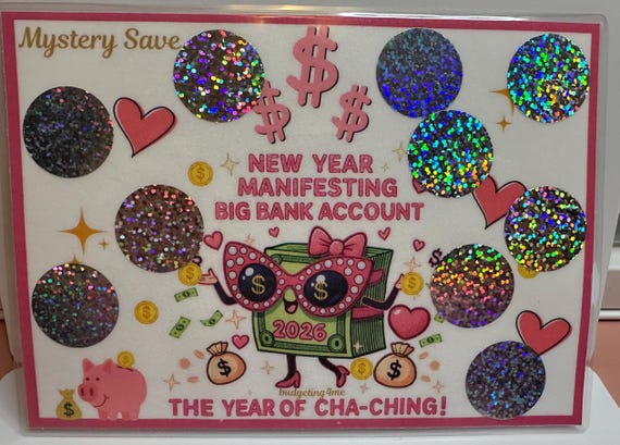 New Years Cha-Ching Scratch Off Savings Challenge