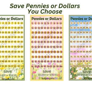 Pennies or Dollars Savings Challenge
