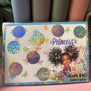 Princess Ariella Scratch Off Savings Challenge
