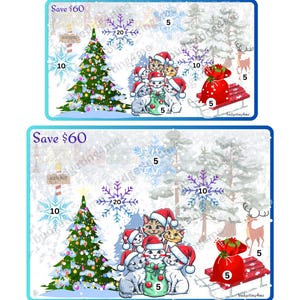 Kitty Christmas Savings Challenges
